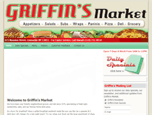 Tablet Screenshot of griffinsmarket.com